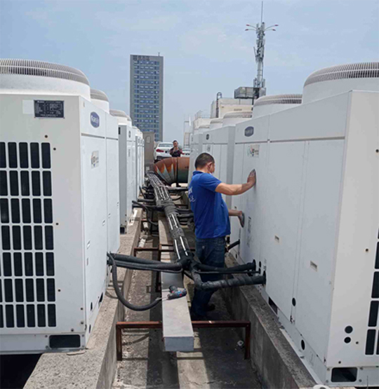 罗平中央空调制热和不制冷系统维修方法